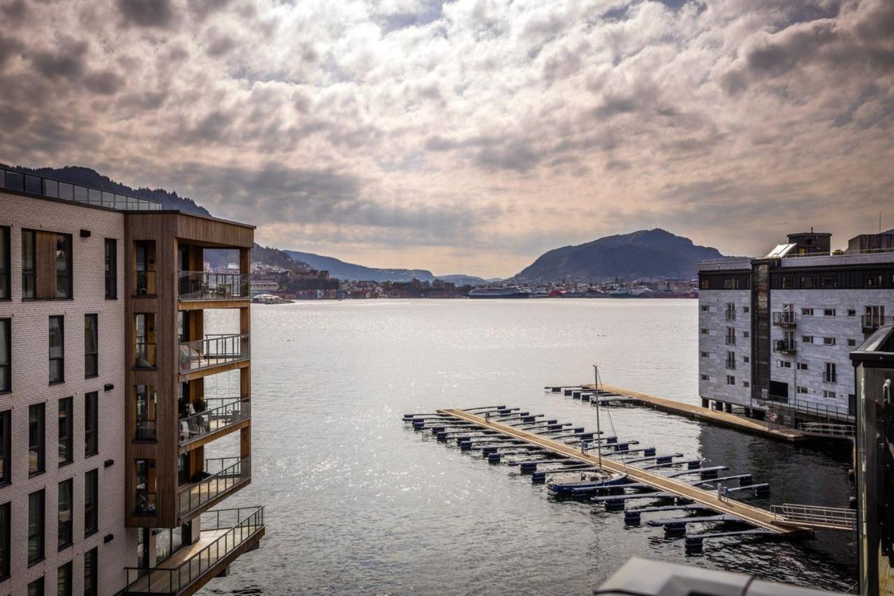 New Penthouse Apartment With Sea View In Bergen Centrum Luaran gambar